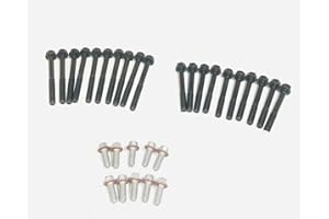 J MARTIN AUTO LS Main Cap Bolt Bundle Compatible with 2014-2020 GM 5.3L & 6.2L Gen V Direct Injected Engines 11548075 11548076 11546565