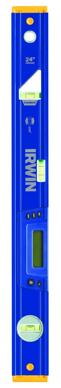 Irwin Tools 1801098 24-Inch 2500E Electronic Box Level with Case, Blue