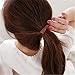 LOVEF 6 Pcs Simple Korean Elastic Double Knotted Bows Rubber Band Elastic Head Tie Hair Band Girls Hair Accessories for Women Headwear