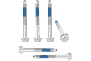 VNWIQ 13857 for Chevrolet Body to Frame Mounting Bolt Kit, Cab Body Assembly Mount Cushion Bolt Grade 10.9 Compatible with Select GMC Sierra Chevy Cadillac Models 15704266 15704260 11516868 (6Pcs)