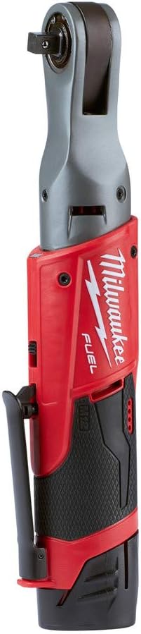 Milwaukee 2557-22 M12 FUEL 12-Volt Lithium-Ion Brushless Cordless 3/8 in. Ratchet Kit W/ (2) 2.0Ah Batteries, Charger and Tool Bag: Automotive