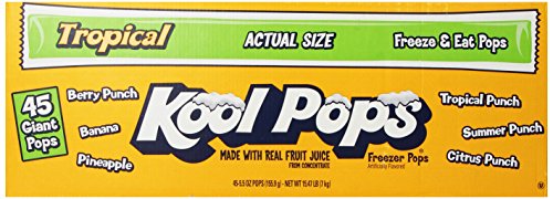 Kool Pops 5.5oz Tropical Freezer Bars 45 Count - Thumbnail 3