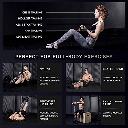 INNSTAR-Pedal-Resistance-Band-Multifunction-Pull-Rope-Fitness-Equipment-Upgraded-3-Bands-Natural-Latex-Sit-up-Bodybuilding-Expander-for-ABS-Waist-Arm-Chest-Stretching-Slimming-Training