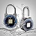 Fingerprint Padlock, Smart Thumbprint Bluetooth Lock Biometric Lock for Gym, Locker, Backpack, Luggage, Suitcase, Office, IP65 Water Resistance, USB Charging, Android/iOS