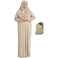 Prien Muslim Dress For Women With Hijab, Abaya, Instant Prayer Clothes Set, Islamic Wear, Dubai Kaftan Jilbab Burqa