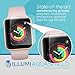 Apple Watch Screen Protector 38mm [6-Pack], (Series 3/2/1 Compatible) ILLUMI AquaShield Full Coverage Screen Protector for Apple Watch HD Anti-Bubble Film Military-Grade Self-Healing UV-Resistant