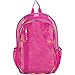 Eastsport Active Mesh Backpack See Through Semi Transparent with Adjustable Straps for Work, Travel, Security, Swimming and Beach - English Rose Pink/Rainbow