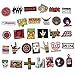 Band Stickers 220pcs Punk Rock Roll Music Decals, Cool Vinyl Graffiti Stickers for Electronic Organ Guitar Piano Violin Drum Flute Laptop Car Helmet Bicycle