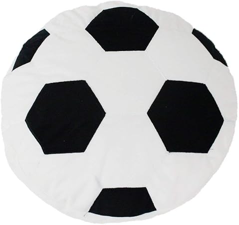 Amazon ふわふわサッカーボール枕 柔らかいサッカーボールクッション 丈夫なスポーツボールまくら 子供部屋のデコレーションやギフトに最適 夏用 ぬいぐるみ おもちゃ