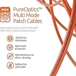 LC to ST Fiber Patch Cable Multimode Duplex - 1m