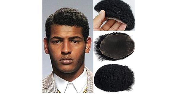 Amazon Com Rossy Nancy Afro Curly Men S Toupee For Black Man 100