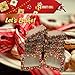Christmas Cookie gift boxes; rectangular with clear window; colorful paperboard with holiday designs; set of 12 with 12 stickers for sealing (Colorful Jax - NO STICKERS)