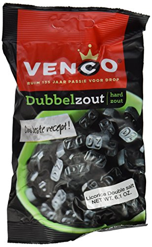 Venco Double Salt Licorice 6.1 Oz (Pack of 4)