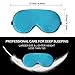 Natural Mulberry Silk Sleep Mask, VenusCare Super Smooth & Soft Breathable Lightweight Eye mask with Adjustable Strap for Women & Men - Travel, Household, Meditation, Nap and Daylight Sleeping (Blue)