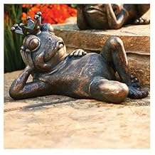Frog With Crown, Copper Fiberglass
