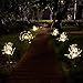 Outdoor Solar Garden Decorative Lights-Mopha Solar 105LED Powered 35Copper Wires Stake Landscape Light-DIY Flowers Fireworks Stars for Walkway Pathway Backyard Christmas party Decor (Warm White 2Pack)