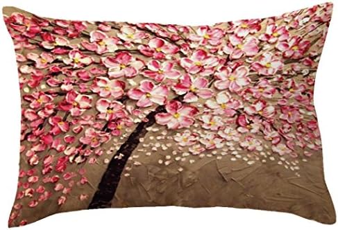 Indexp Rectangle Tree Pattern Printing Throw Cushion Cover Sofa Home Decoration Pillow case (Style F)