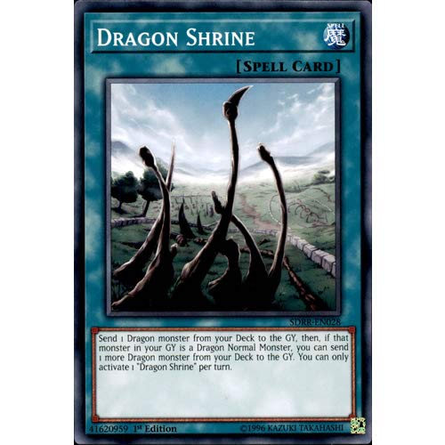 YuGiOh SDRR-EN028 1st Ed Dragon Shrine Common Card Rokket Revolt Single Card