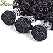 Amella Hair 8A Brazilian Virgin Curly Hair 3 Bundles Weave 285g (18 20 22inch,Natural Black)100% Unprocessed Virgin Brazilian Kinky Curly Human Hair Weave