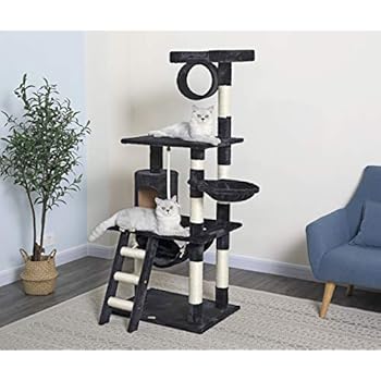 Go Pet Club 62-Inch Cat Tree, Black