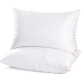 EIUE Hotel Collection Bed Pillows for Sleeping 2 Pack Queen Size,Pillows for Side and Back Sleepers,Super Soft Down Alternative Microfiber Filled Pillows,20 x 30 Inches