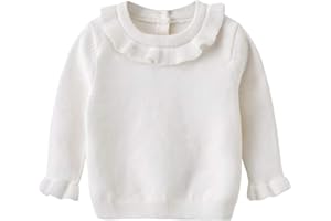 AURO MESA Pullover Sweater for Girls Baby Toddler Knit Crewneck Sweater Sweatshirt Winter Clothes Tops Outfits