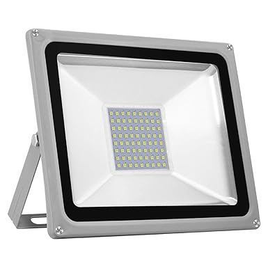 LED-Flutlicht, 50W Spotlicht im Freien, Kaltweiß (6000K-6500K