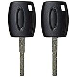 QualityKeylessPlus TWO Replacement Transponder Chip Keys H94PT for Ford Vehicles with FREE KEYTAG