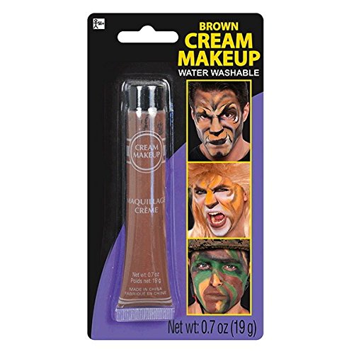 image for Amscan Brown Cream Makeup Tube - 0.7 oz. (Pack of 1) - Vibrant Color &