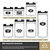 Chefs-Path-Airtight-Food-Storage-Container-Set-Labels-Marker-Kitchen-Pantry-Containers-Ideal-for-Flour-Cereal-Spaghetti-Pasta-more-Clear-Plastic-Canisters-with-Durable-Lids Chef's Path Airtight Food Storage Container Set - Labels & Marker - Kitchen & Pantry Containers - Ideal for Flour…