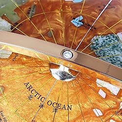 TOMYEUS Globes Imitation Gemstone Four-Corner Globe