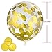 GOLF 15Pcs Gold Confetti Balloons 12Inches Party Balloons Filled with Gold Multicolor Confetti for Wedding or Party Decorative And Proposal