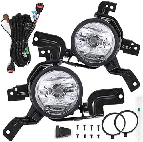 for 2007-2009 Honda CR-V CRV Clear Fog Lights Front Bumper Lamps w//Wiring+Switch