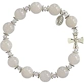 Sine Cera Rosary Bracelet White Jade 10mm