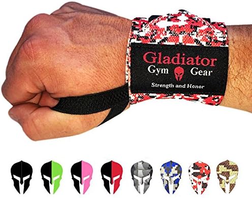 Gladiator | Wrist Wraps for Weightlifting | 18 Inch Weight Lifting Wrist Straps for Men & Women