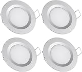 acegoo 4x 12V LED Recessed Ceiling Lights 3W 3200K Dimmable Aluminum
