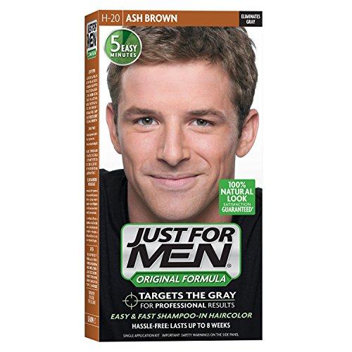 Just For Men Original Formula Men's Hair Color, Ash Brown (Pack of 3)