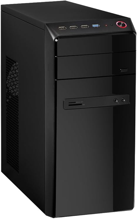 CiT Phaser Black - Caja de Ordenador de sobremesa, Color Negro: Amazon.es: Informática