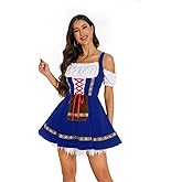 Oktoberfest Costumes Women Velvet Off Shoulder German Oktoberfest Dress for Halloween Carnival October Festival Costume