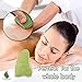Jade Gua Sha Massage Stone - Organic Anti Aging Gua Sha Facial Tool, Newest Hand Made Gua-Sha Board – Natural Healing Stone Tools for Facial Spa Acupuncture Trigger Point Treatment. Includes E-sha sha