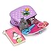 Hipiwe Little Girls Crossbody Purses for Kids - PU Leather Cute Crossbody Shoulder Bags Bowknot Children Handbag for Baby Girls (Purple+White)