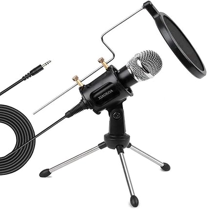 Amazon Co Jp Xiaokoa Iphone マイクスマホマイクコンデンサーマイク 3 5mm マイクロフォン カラオケ機器 Usbサウンドカード付き 録音 生放送 ゲーム実況 日本語説明書付き Iphone Android Pcに対応 楽器