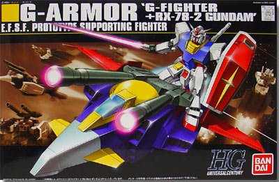 Gundam Unit G-Armor : G-Fighter+RX-78-2 HGUC 1/144 Scale