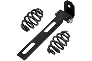 Vkinman Black Solo Seat Springs 3" for Harley & Custom Satin Black Barrel Springs