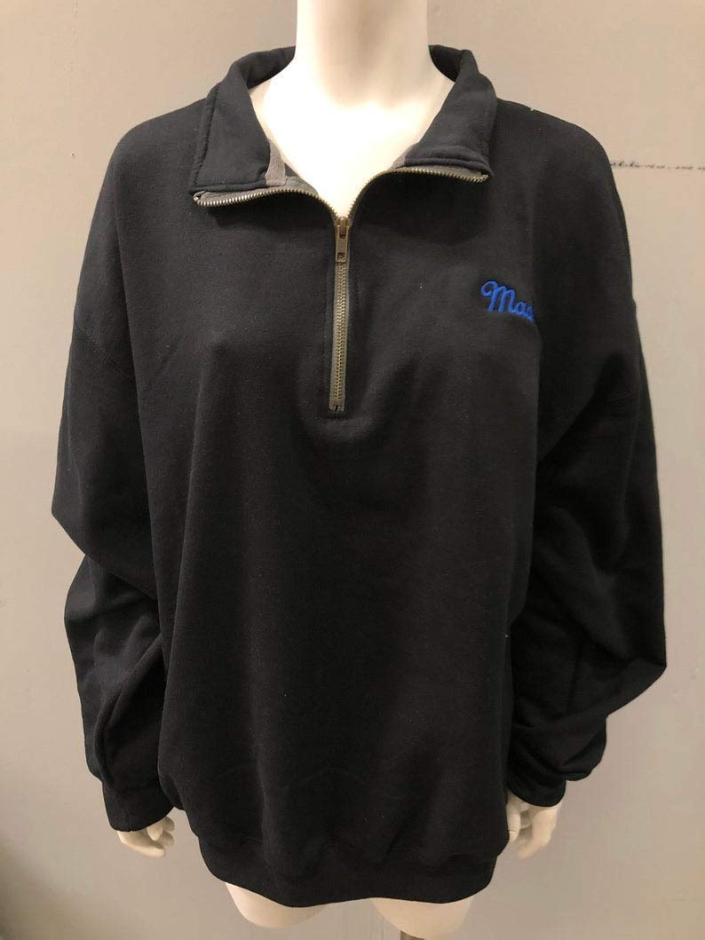 quarter zip monogram sweatshirt
