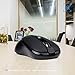 Wireless Mouse Portable 2.4G Optical Mice Office Mouse with Nano Receiver for Notebook PC Laptop Computer MacBook by GOFREETECH, Black