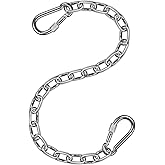 BeneLabel 1Pcs 29 inch Stainless Steel Hanging Chair Chain Kit with 2 Carabiners - 1000 LB Capacity - Adjustable Length - Indoor & Outdoor Use - for Hammock, Swing, Punching Bag & More