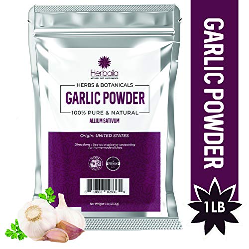 image for Herbaila Garlic Powder 1 Lb (Antioxidant Support & Digestive Aid) Fine