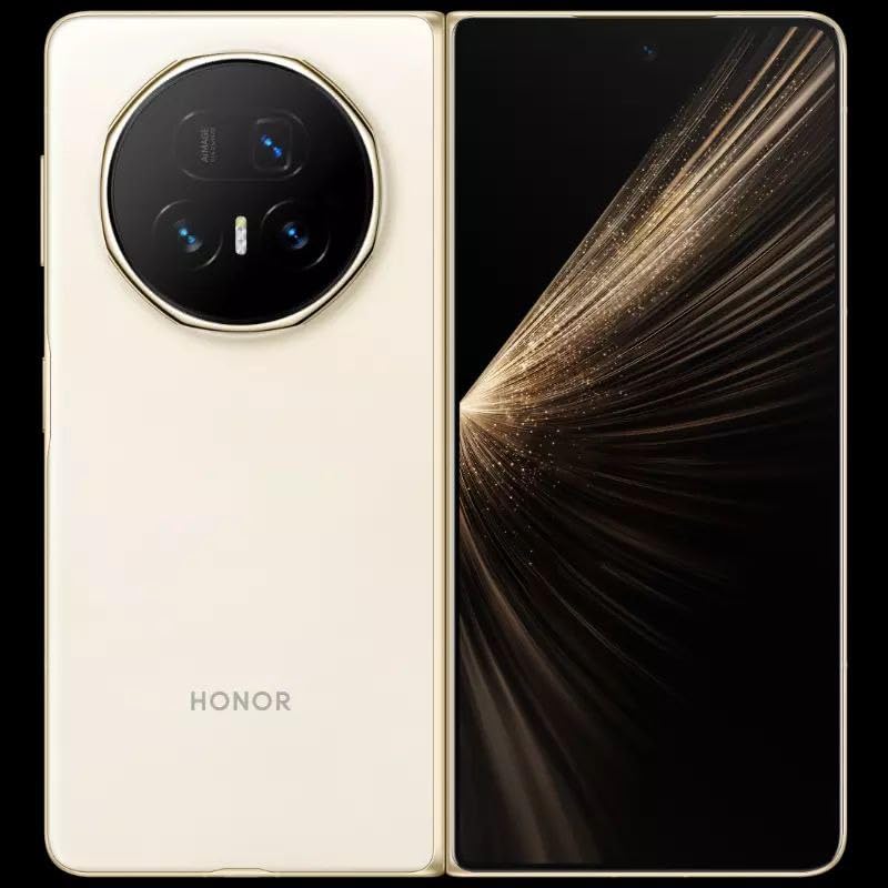 HONOR Magic V5 5G ​MBH-N49​ Smartphone ​(​GSM​, International Version) Android 15 | Triple Rear Cameras (50MP+50MP+64MP) | 16G RAM 512G ROM | 7.96"​ (​​Ivory White​ - Exclusive Colour)