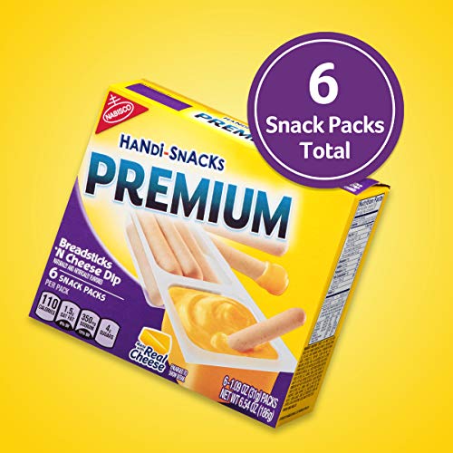 Handi Snacks Premium Breadsticks 'n Cheese Dip, 6 Packs, 6.54 Ounce Pricepulse